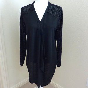 August Silk Sweater Black Womans